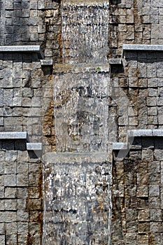 Water cascade in a park