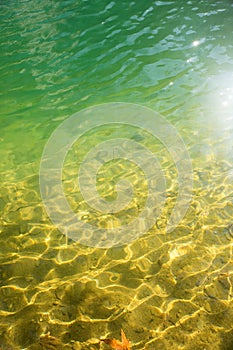 Water caustic ripple background photo