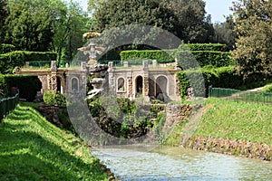 Water chanel from fontain Giglio in Villa Doria Pamphili at Via Aurelia Antica