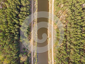 The water channel in Belarus, Minsk region