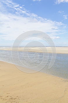 Water channel and Dunes in the Tavares beach photo