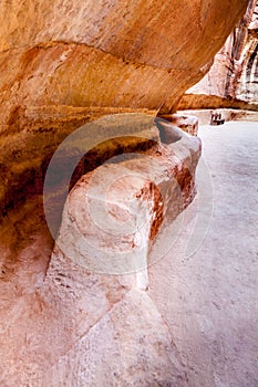 Water channel in Siq