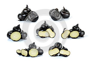 Water chestnut isolated on the white background