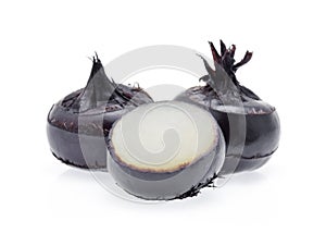 Water chestnut on white background