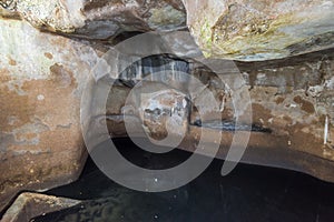 A water cistern beneath St Helena`s Coptic Orthodox Church from the Byzantine period in the complex of Coptic Orthodox