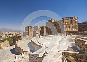 Water cistern in shibam village yemen