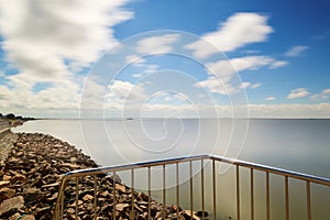 The water and cloudscape of Hulun lake