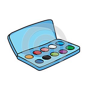 Water color box vector