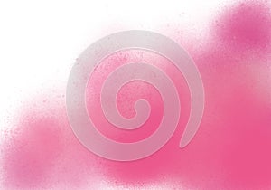 Water color, pink, white background, used as a background in the wedding and other tasks.