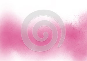 Water color, pink, white background, used as a background in the wedding and other tasks.