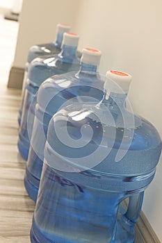 Water cooler jugs.