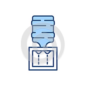 Water Cooler related vector icon