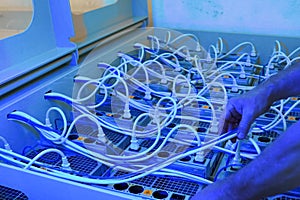 Water cooling of mining farm, equipment in liquid