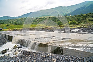 Water crossing on the road to Ushguli