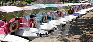 Water Cycle Boats or Pedal Boats in A Park