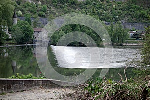 A water dam river in a building exterior day