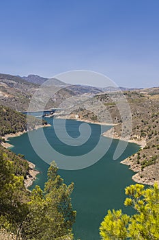 water dam Rules (Embalse de Rules), Sierra Nevada, Andalusia, Spain photo