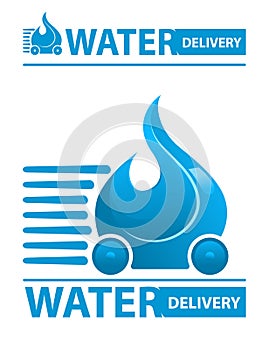 Water delivery icon