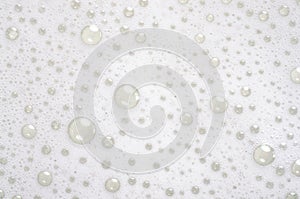 Water detergent bubbles foam macro