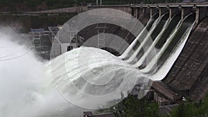 Water discharge from hydroelectric power station