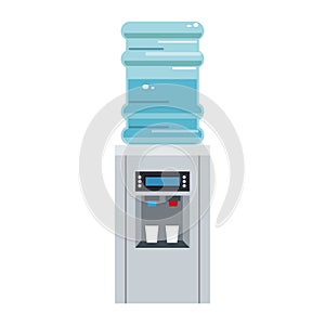 Water dispenser with bottle