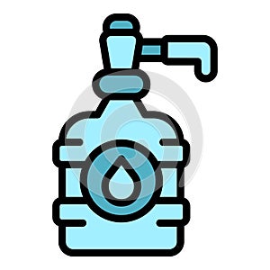 Water dispenser bottle icon vector flat