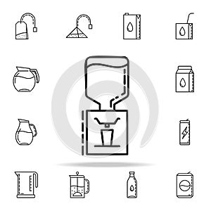 water dispenser dusk icon. Drinks & Beverages icons universal set for web and mobile