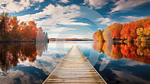 water dock lake fall