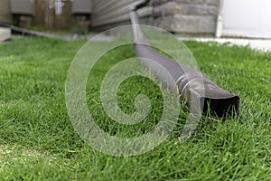 Water drainage pipe from roof to remove water during rainfall