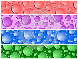 Water Drop Background Banners