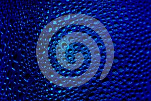 Water drop blue background