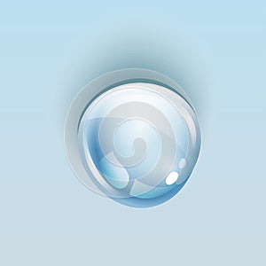 Water drop blue, background. Vector illustration