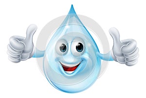 Water drop character photo