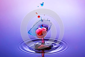 Water drop collision