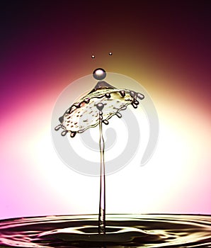 Water drop collision