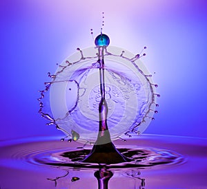 Water drop collision photo