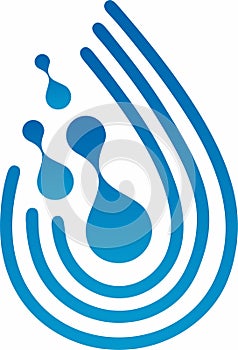 water Drop Design Logo