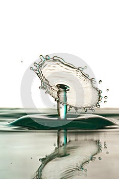 Water drop falling