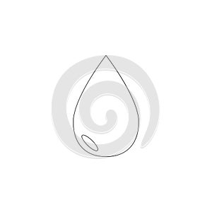 Water drop. flat vector icon