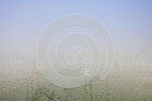 Water drop on glass