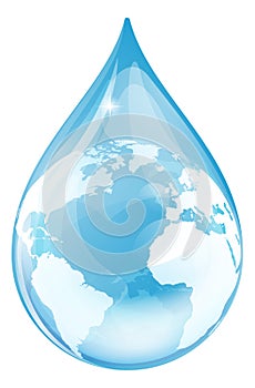 Water drop globe