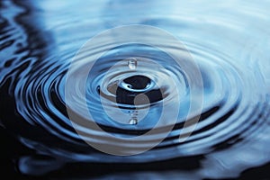 Water Drop impact on water surface