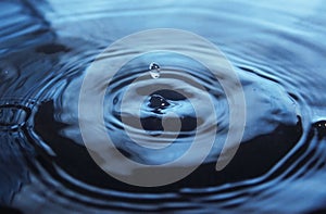 Water Drop impact on water surface