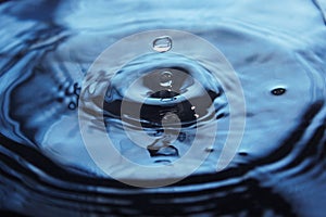 Water Drop impact on water surface