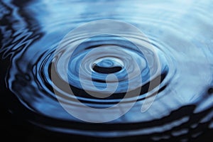 Water drop impact on water surface