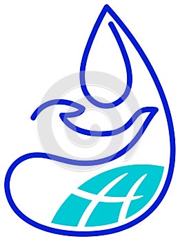 Water drop logo