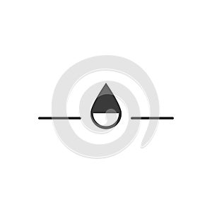 Water drop logo design element vector illustration icon droplet energy nature