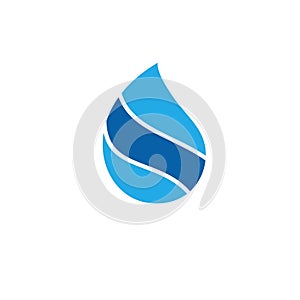 Water drop logo design with modern concept