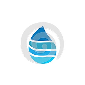 Water drop logo design with modern concept