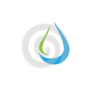 Water drop logo design with modern concept